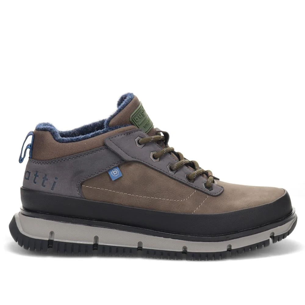 Leather Lace-Up Boots - BUG40520 / 326 006 - Navy-Grey - Image 2