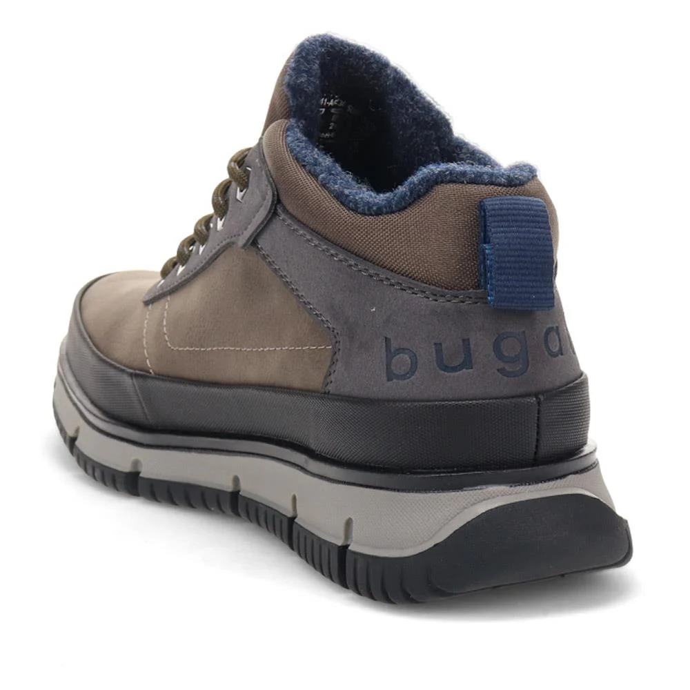 Leather Lace-Up Boots - BUG40520 / 326 006 - Navy-Grey - Image 3