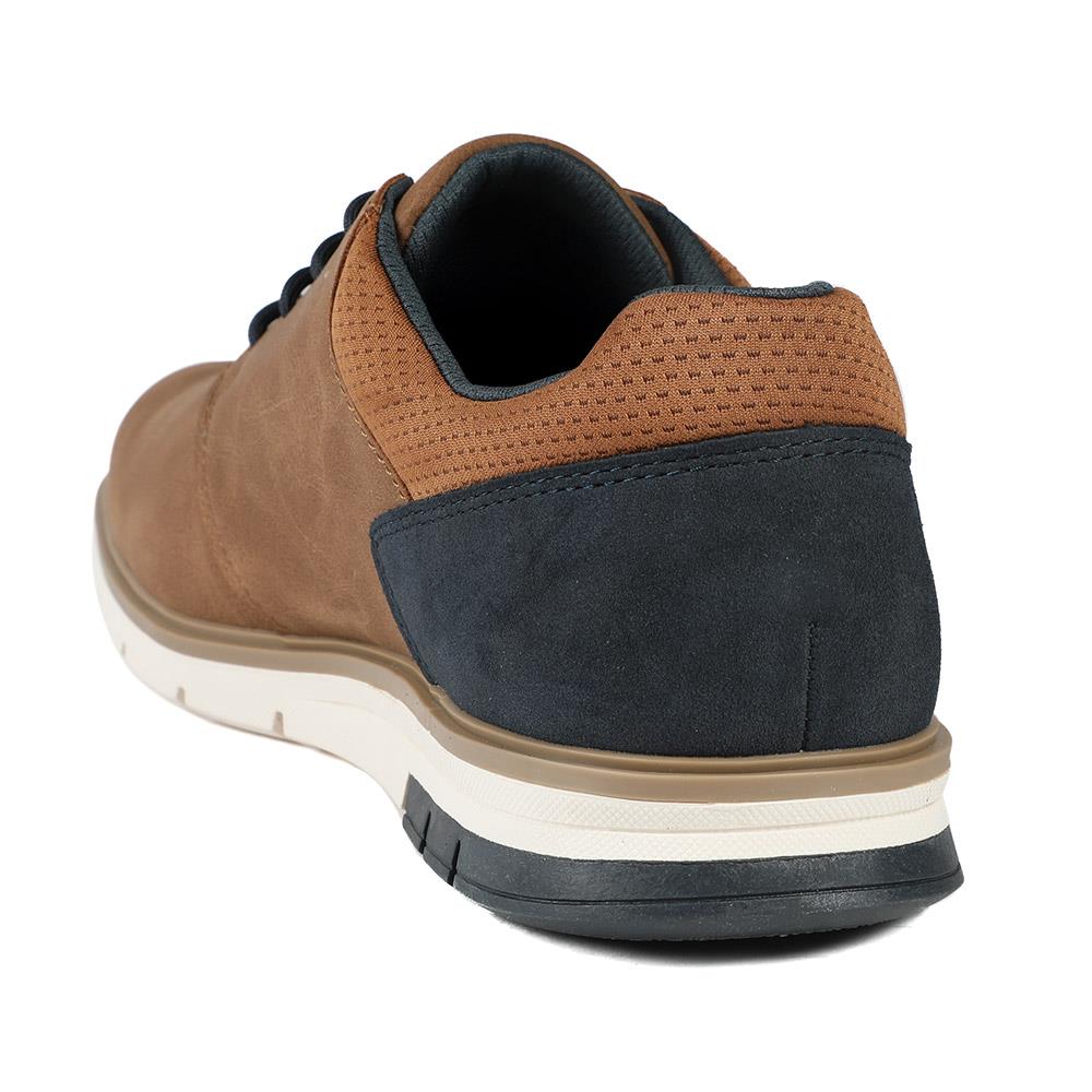 Leather Lace Up Comfort Shoes - BUG43509 / 328 750 - Tan - Image 4