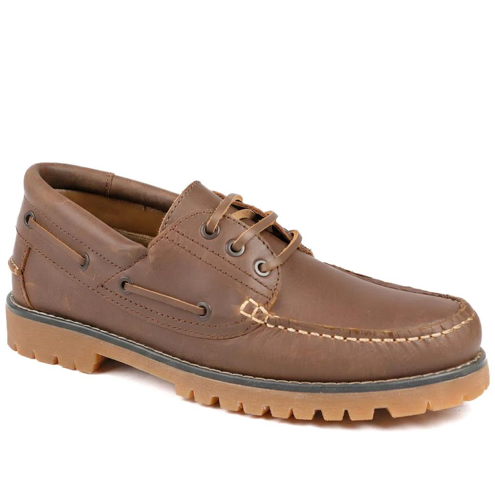 Leather Lace Up Moccasins - SHAFI43000 / 329 318