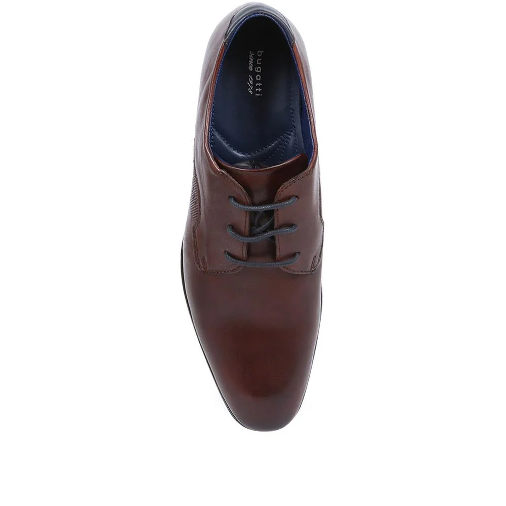 Leather Lace-up Shoes - BUG37504 / 323 233 - Dark Brown - Image 4