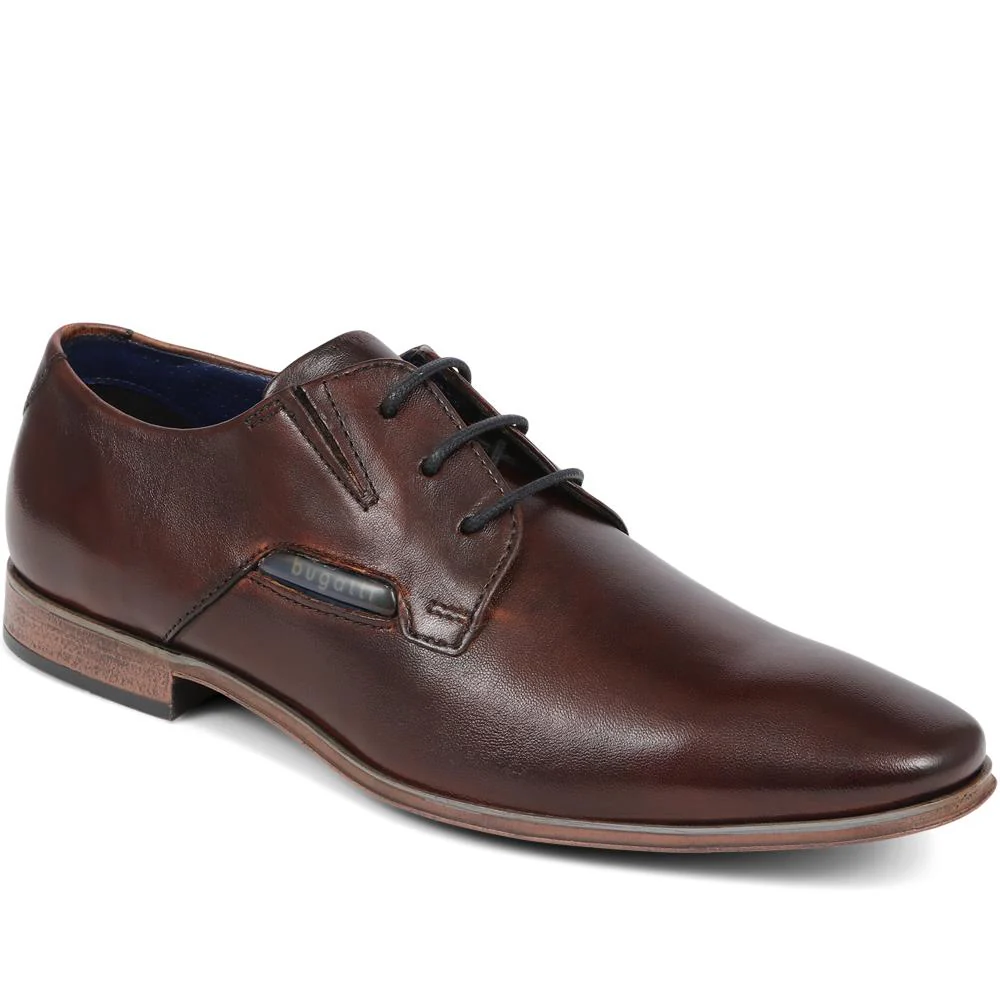 Leather Lace-Up Shoes  - BUG39519 / 325 219 - Brown