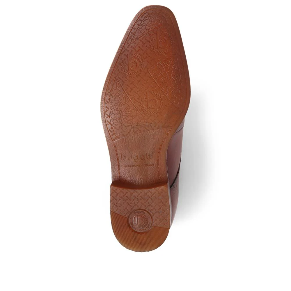 Leather Lace-Up Shoes - BUG39519 / 325 219 - Cognac - Image 4