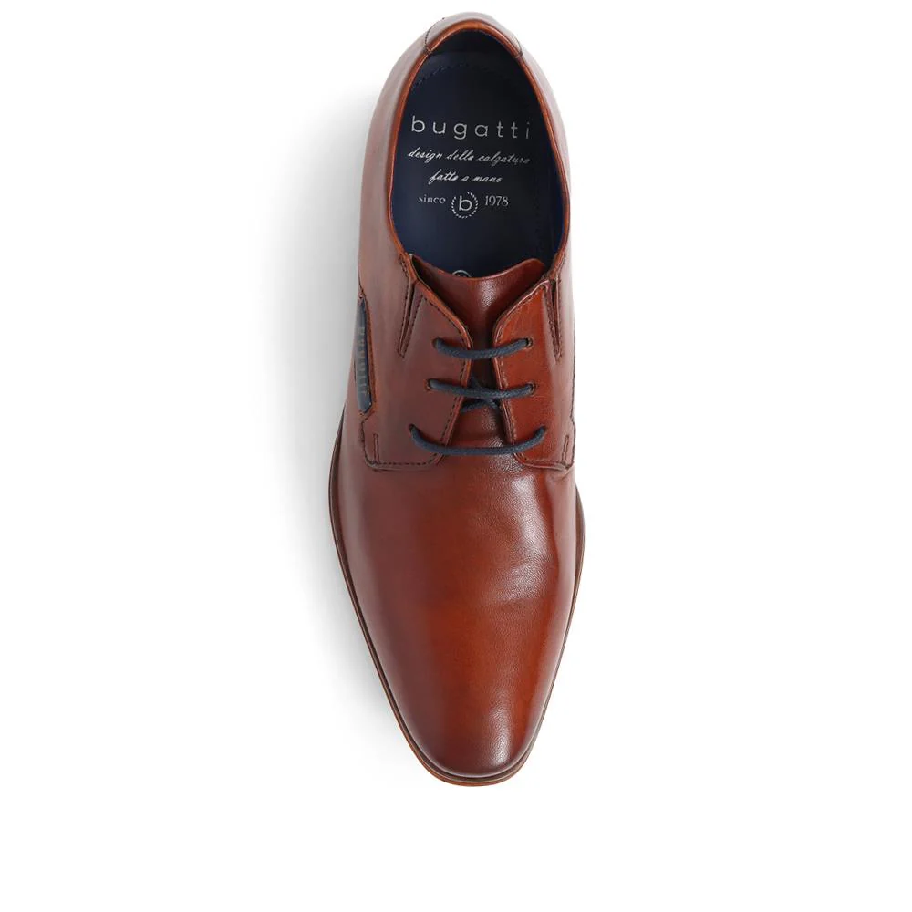Leather Lace-Up Shoes - BUG39519 / 325 219 - Cognac - Image 5