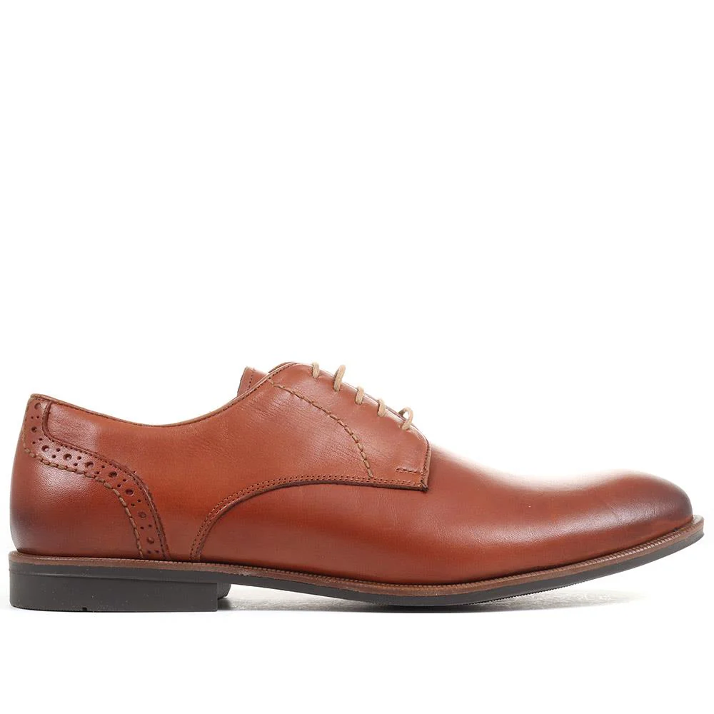 Leather Lace-up Shoes - META36011 / 323 257 - Tan - Image 2