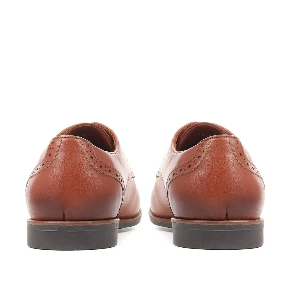 Leather Lace-up Shoes - META36011 / 323 257 - Tan - Image 3