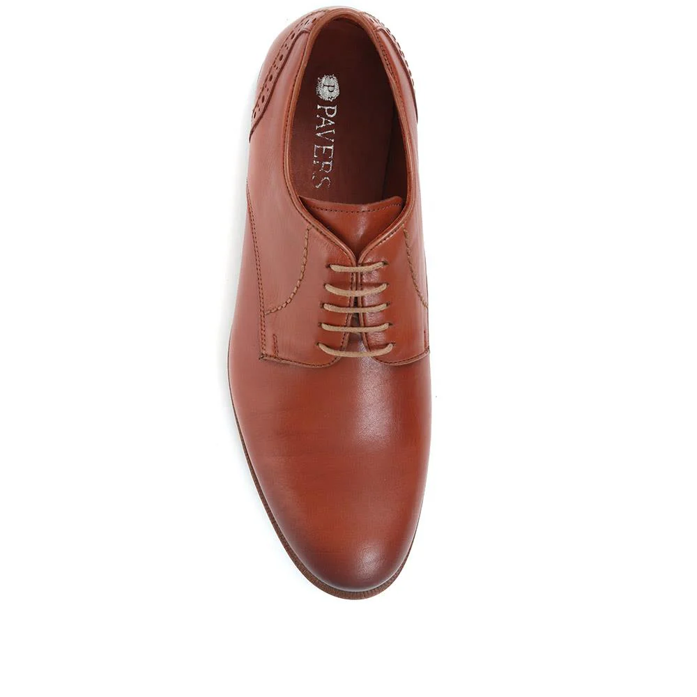 Leather Lace-up Shoes - META36011 / 323 257 - Tan - Image 4