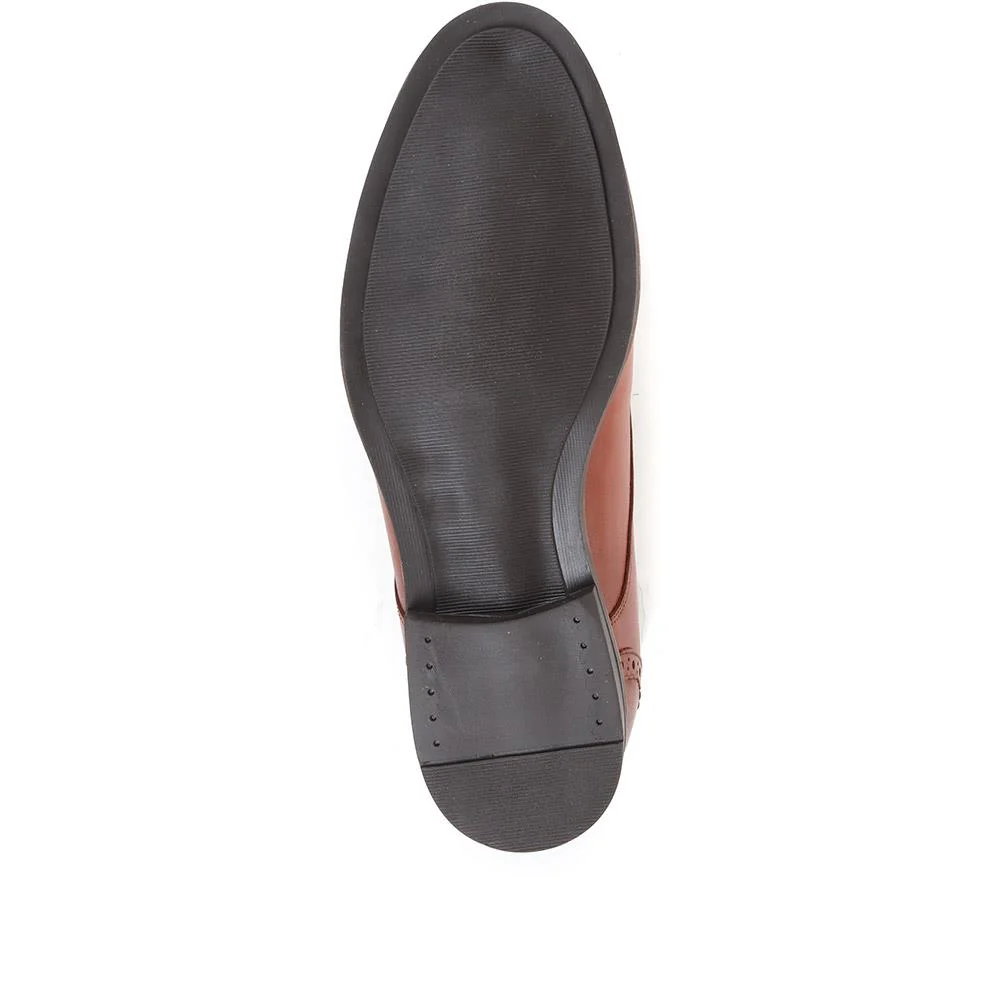 Leather Lace-up Shoes - META36011 / 323 257 - Tan - Image 5