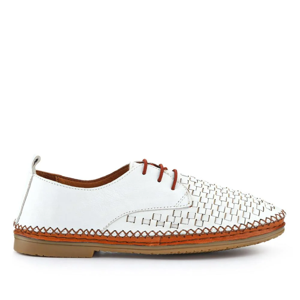 Leather Lace-Up Shoes - METIN41012 / 327 302 - White - Image 2