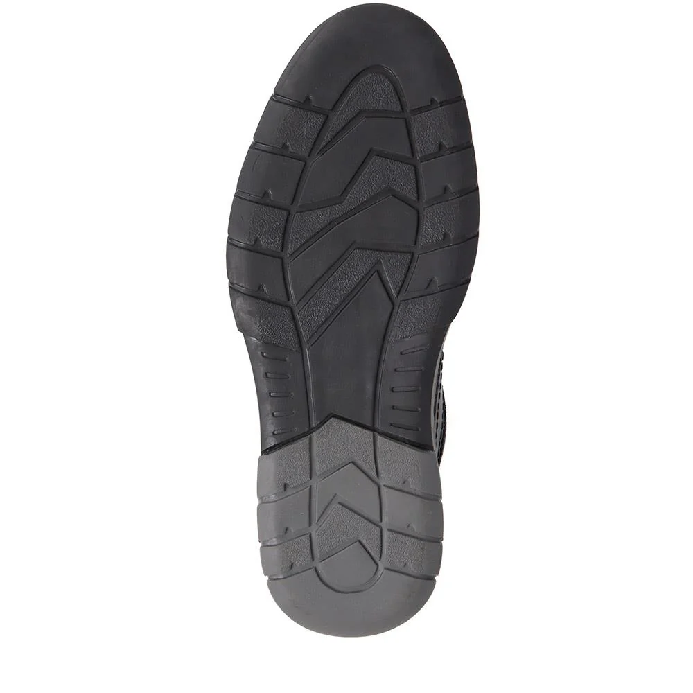 Leather Lace-Up Shoes - PARK38003 / 324 386 - Black - Image 4