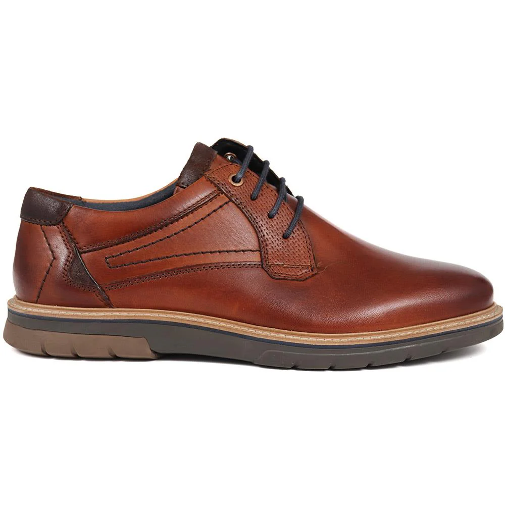 Leather Lace-Up Shoes - PARK38003 / 324 386 - Cognac - Image 2