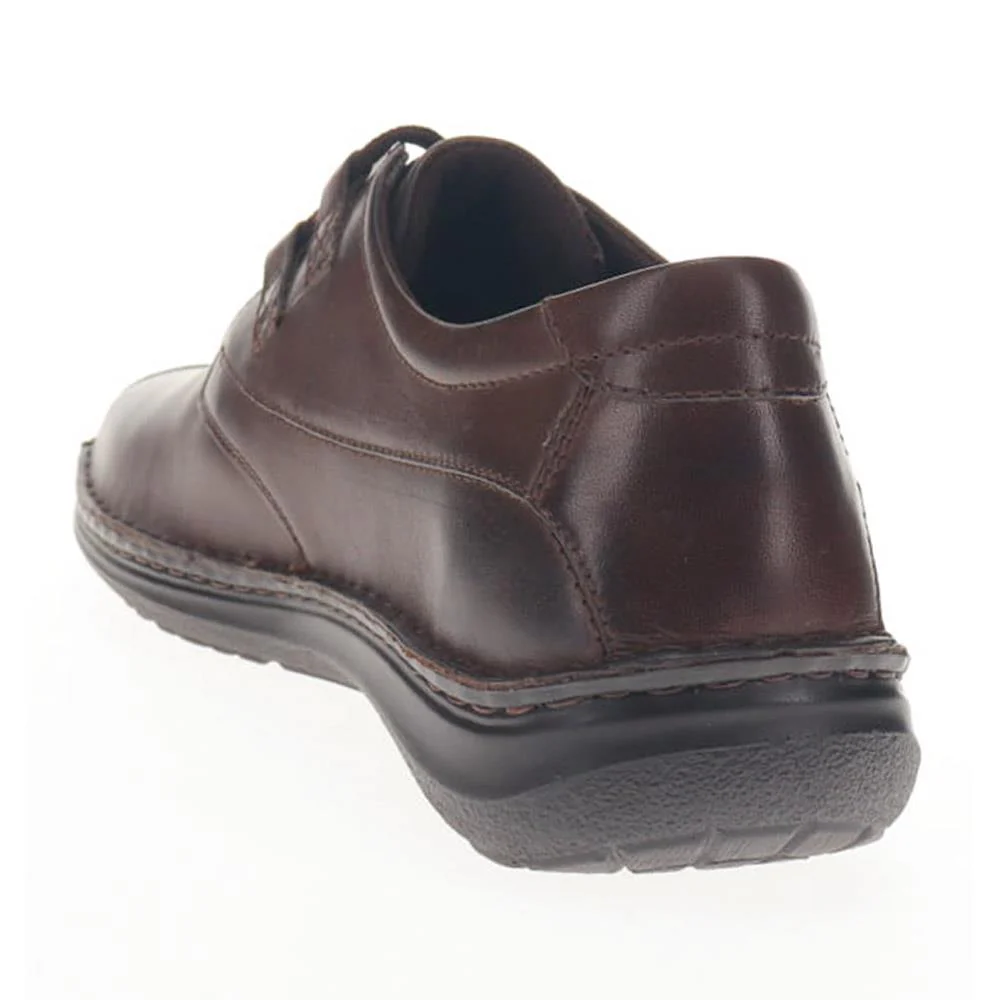 Wide Fit Leather Lace-Up Shoes - PARK40035 / 325 803 - Dark Brown - Image 3