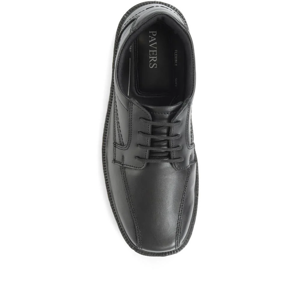 Leather Lace-Up Shoes - RAJA28001 / 312 617 - Black - Image 4
