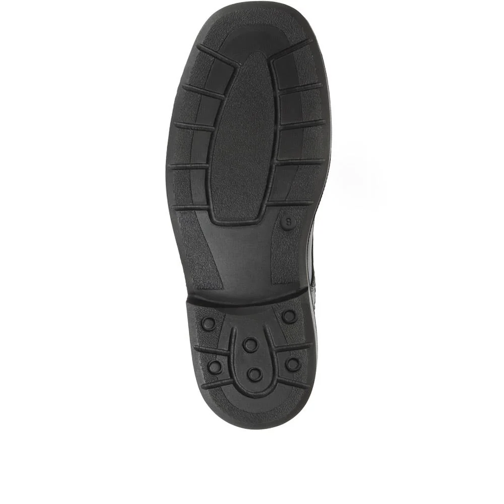 Leather Lace-Up Shoes - RAJA28001 / 312 617 - Black - Image 6