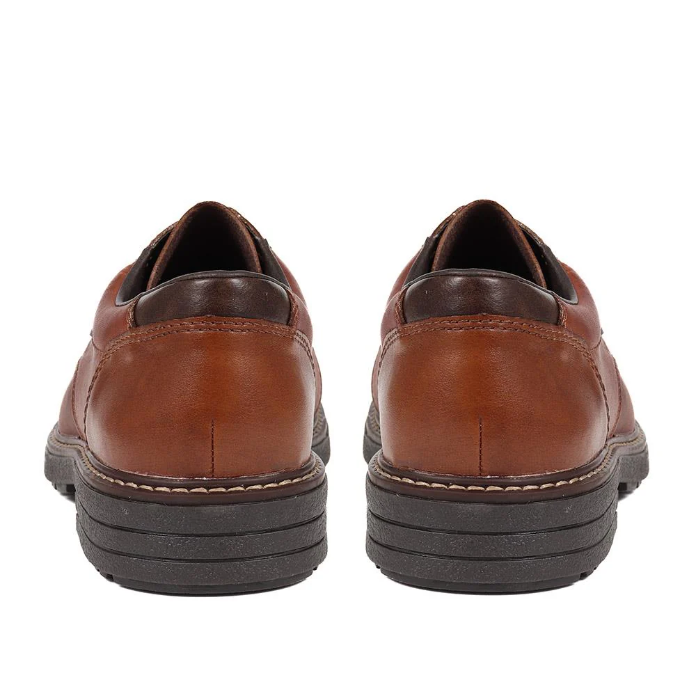 Leather Lace-Up Shoes - RKR38511 / 324 087 - Tan - Image 3