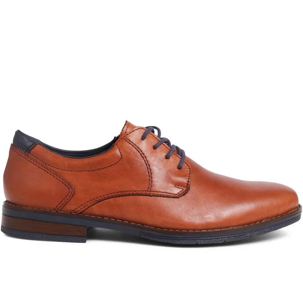 Leather Lace-Up Shoes - RKR39512 / 324 833 - Tan - Image 2