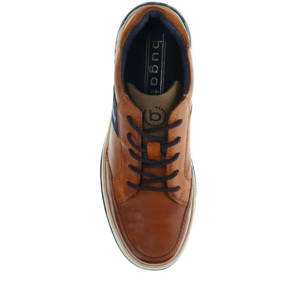 Leather Lace-Up Trainers - BUG40512 / 325 716 - Cognac - Image 5