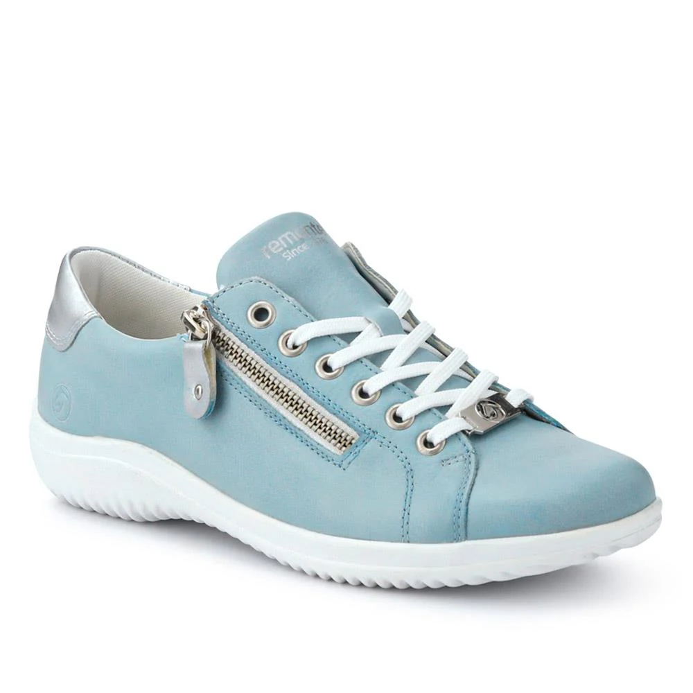 Leather Lace-Up Trainers - DRS39505 / 325 415 - Image 2