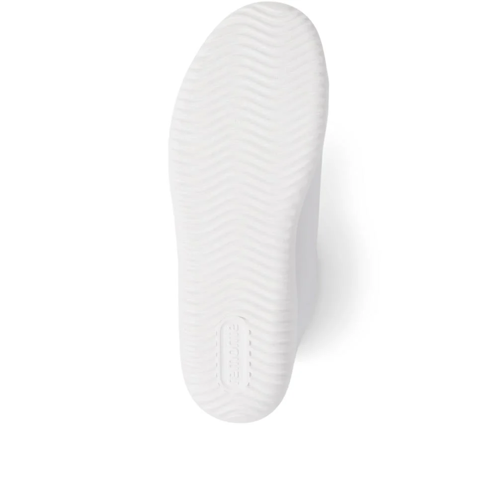 Leather Lace-Up Trainers - DRS39505 / 325 415 - White - Image 4