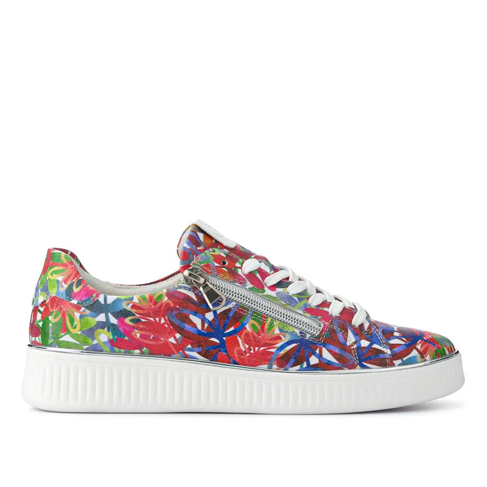 Leather Lace-Up Trainers - DRS41505 / 326 859 - Floral - Image 2