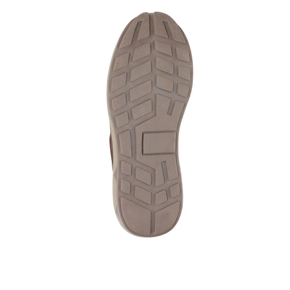 Leather Lace-Up Trainers - PARK40027 / 326 000 - Brown - Image 4