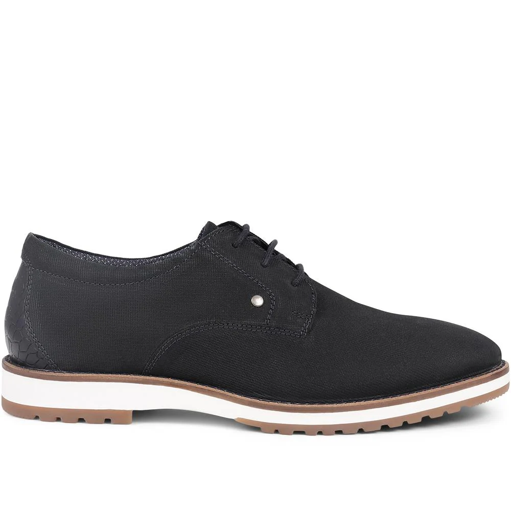 Leather Lace-Ups - RNB39021 / 324 922 - Navy - Image 2