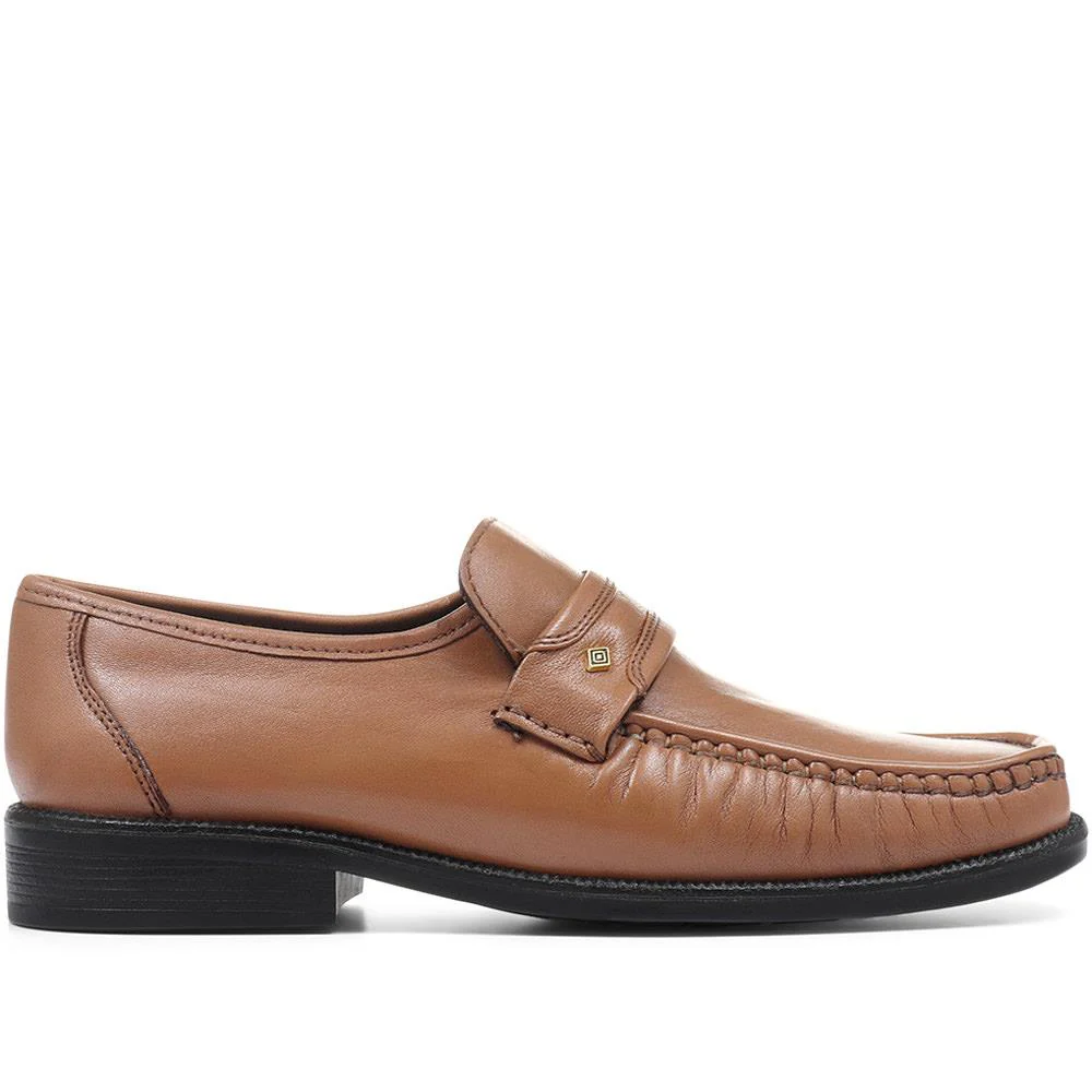 Leather Loafers - MOHPV30016 / 316 325 - Tan - Image 2