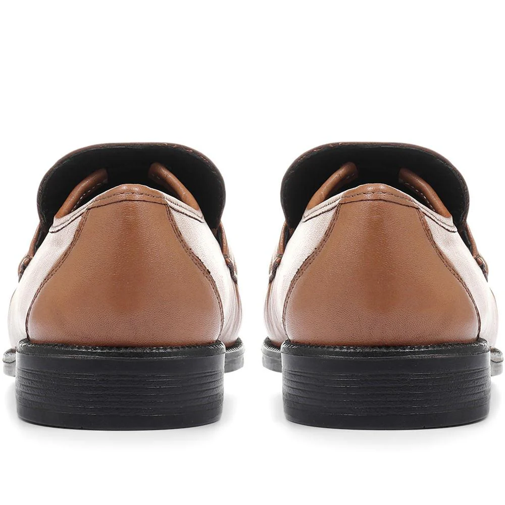Leather Loafers - MOHPV30016 / 316 325 - Tan - Image 3
