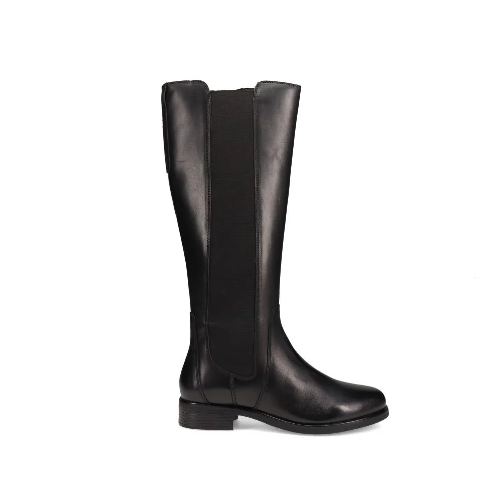 Leather Long Boots - RNB40035 / 326 536 - Black - Image 2