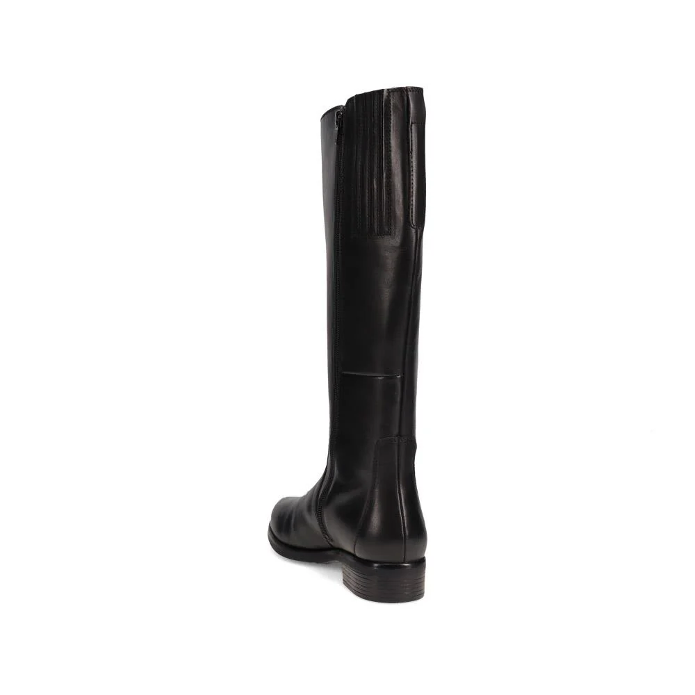 Leather Long Boots - RNB40035 / 326 536 - Black - Image 3