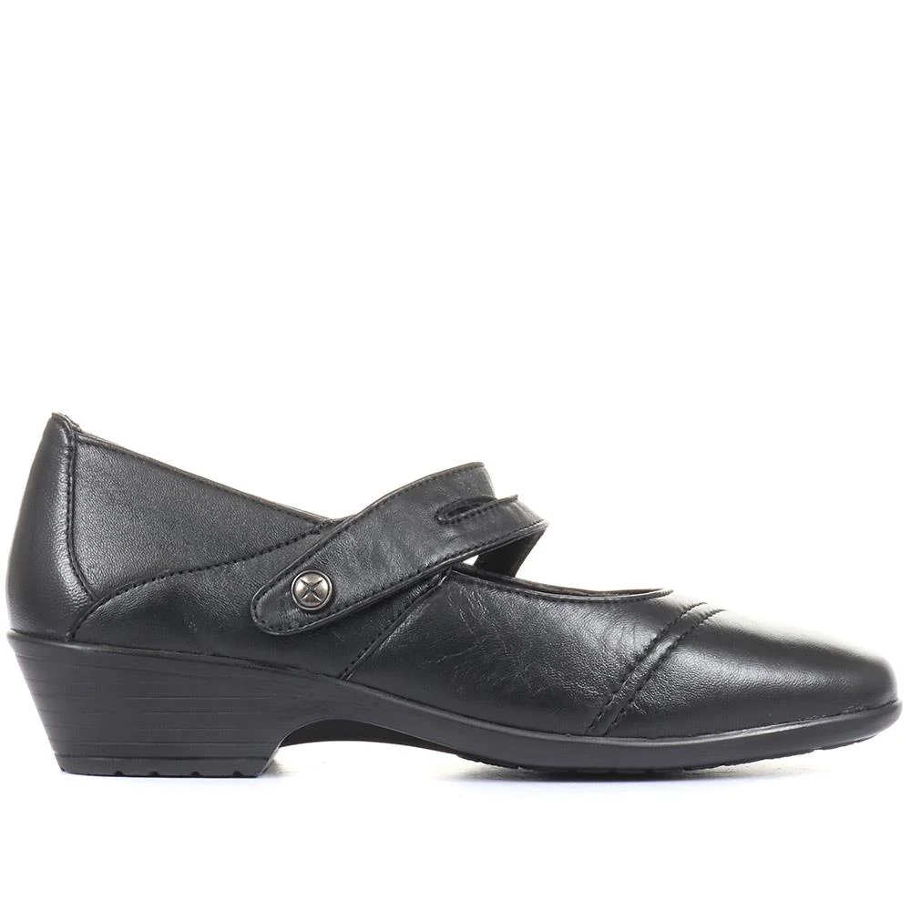 Leather Mary Janes - HSKEMP1813 / 146 313 - Black - Image 2
