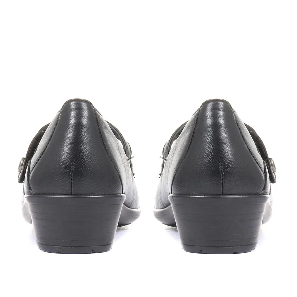 Leather Mary Janes - HSKEMP1813 / 146 313 - Black - Image 3