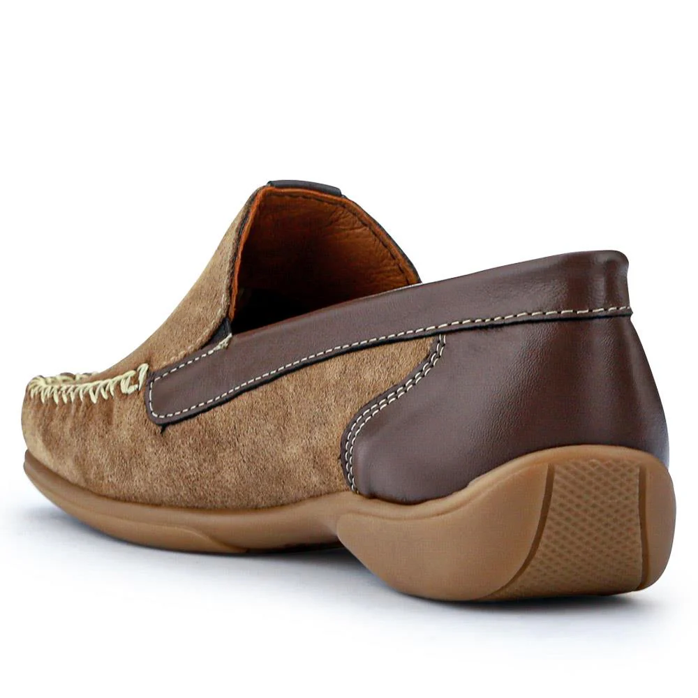 Leather Moccasins - CONT39003 / 325 242 - Beige-Brown - Image 3