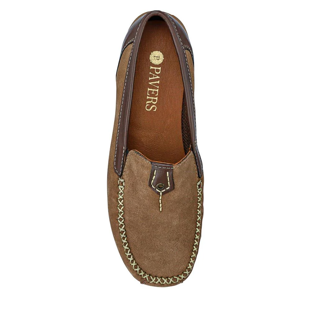 Leather Moccasins - CONT39003 / 325 242 - Beige-Brown - Image 4