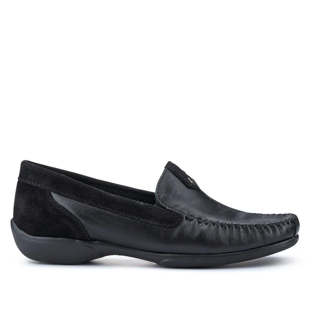 Leather Moccasins - CONT39003 / 325 242 - Black - Image 2