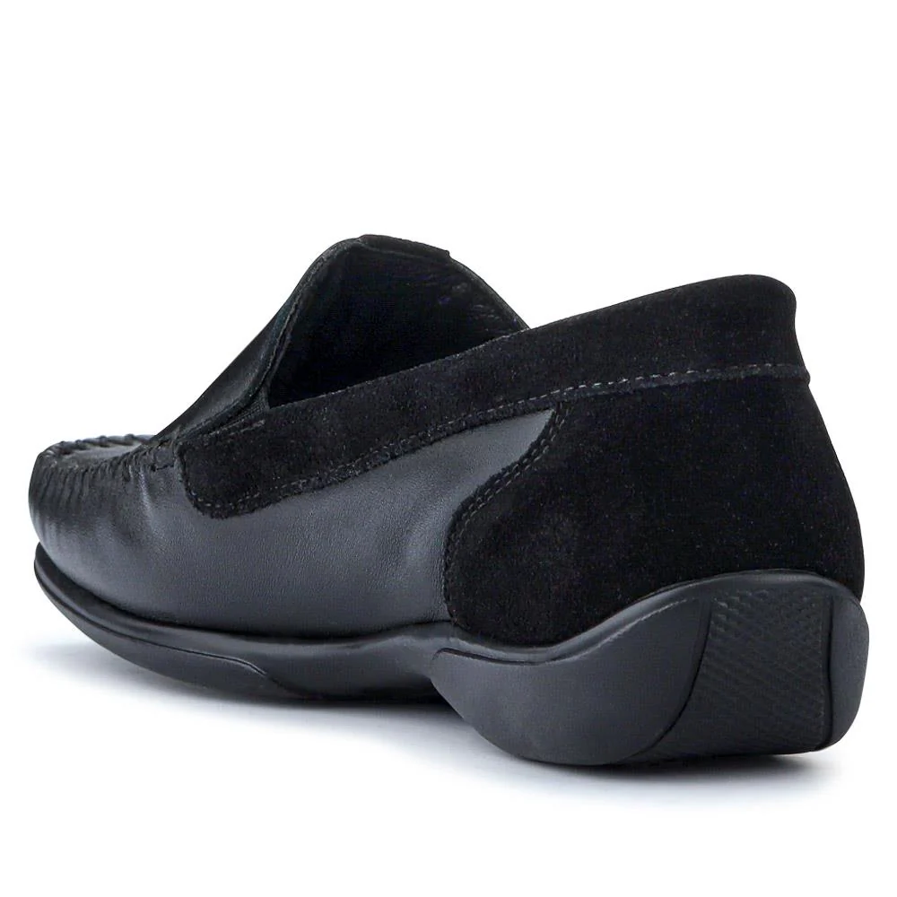 Leather Moccasins - CONT39003 / 325 242 - Black - Image 3