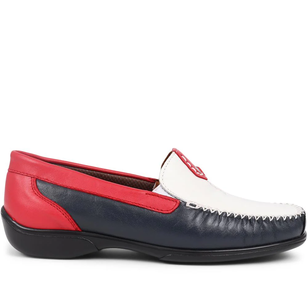 Leather Moccasins - CONT39003 / 325 242 - White Multi - Image 2