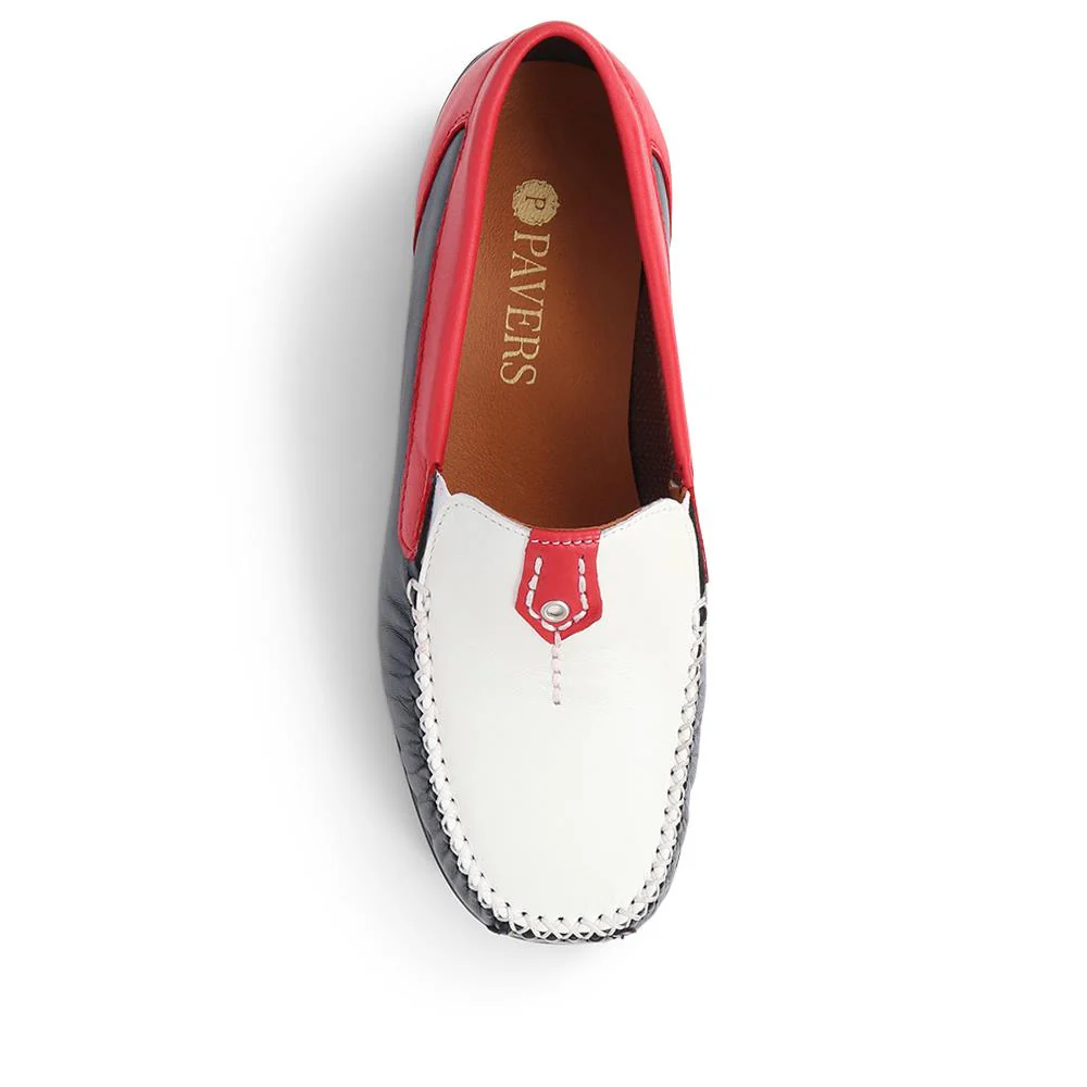 Leather Moccasins - CONT39003 / 325 242 - White Multi - Image 5