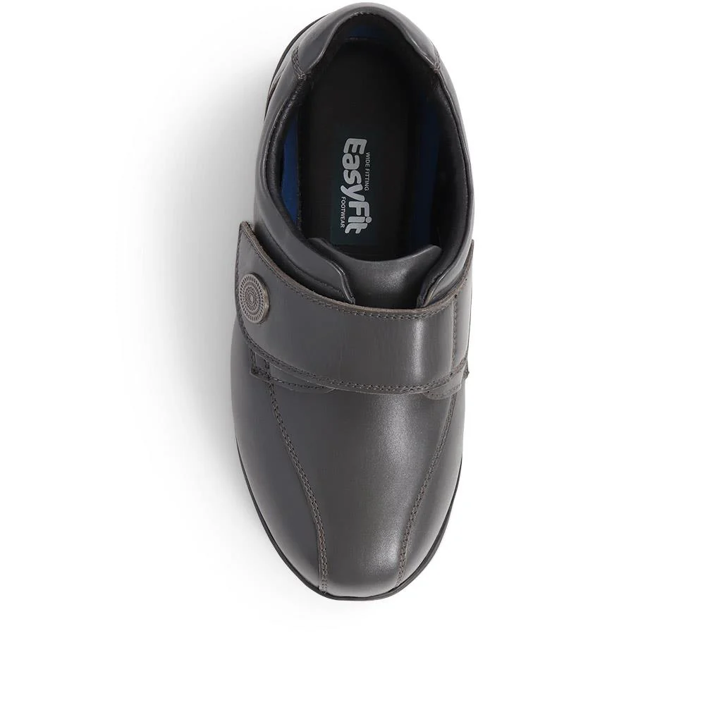 Leather Monk Strap Shoes - KAILEE / 325 575 - Grey - Image 5