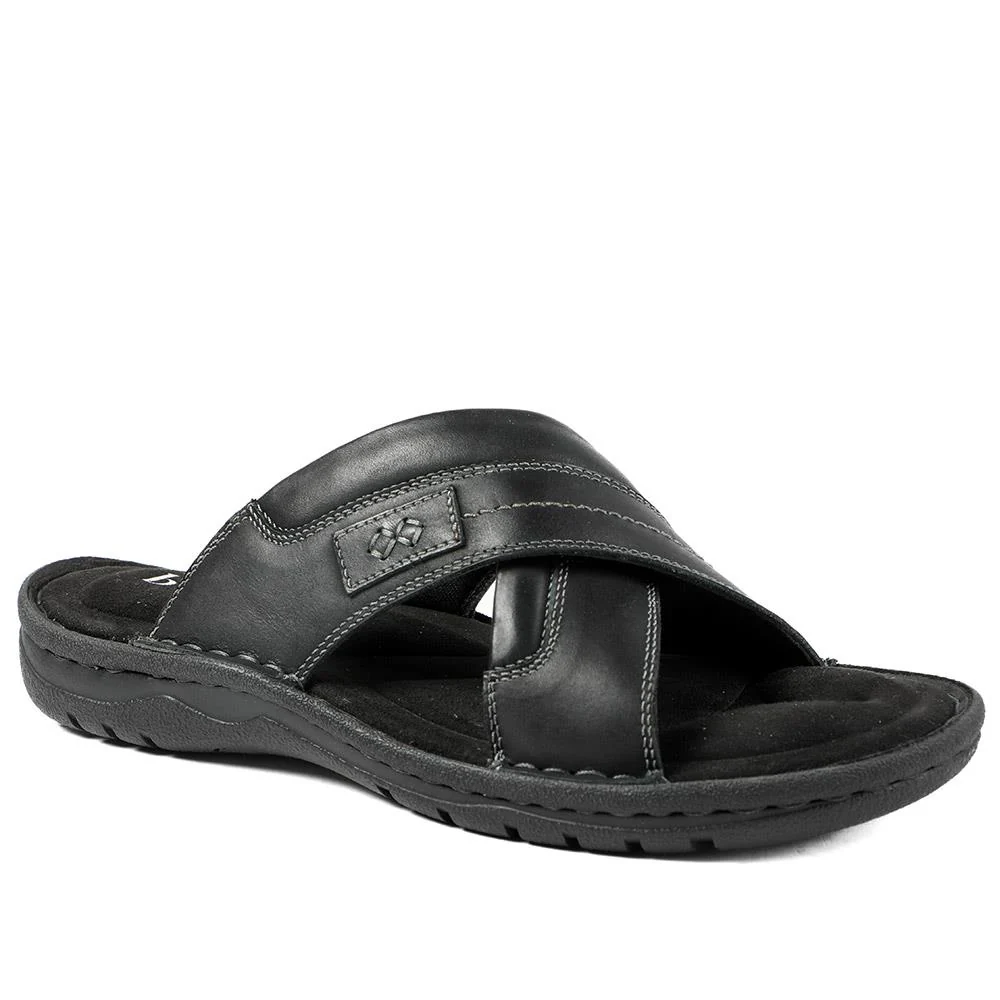Leather Mule Sandals - AATRA43003 / 328 936