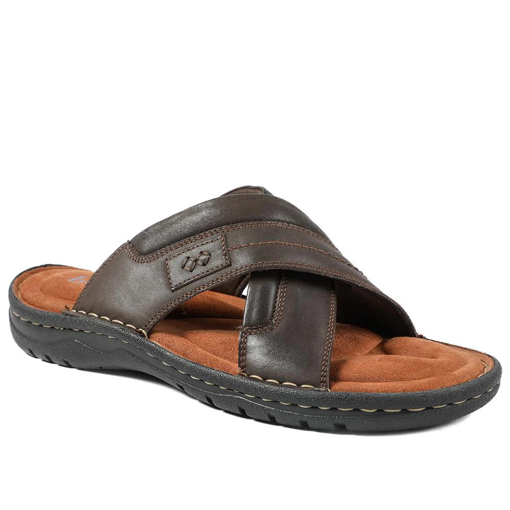 Leather Mule Sandals - AATRA43003 / 328 936 - Image 2