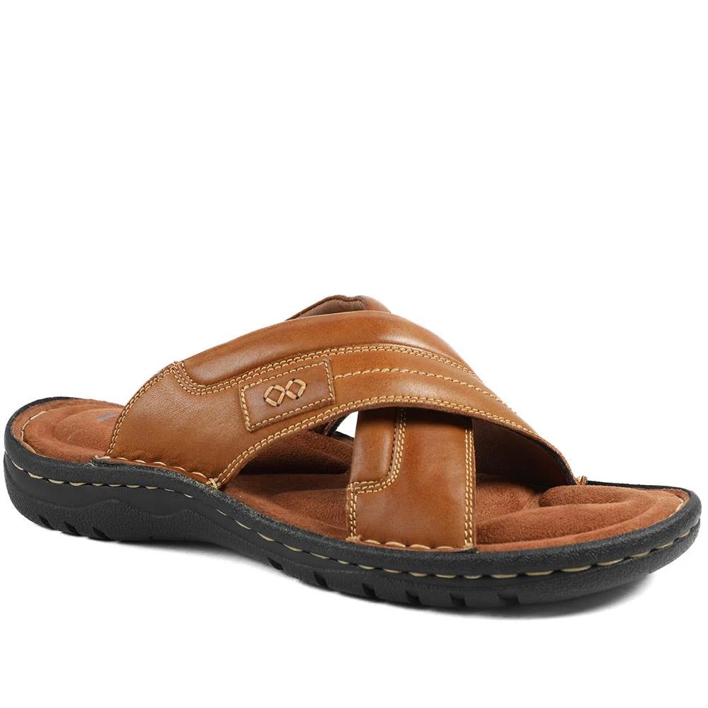 Leather Mule Sandals - AATRA43003 / 328 936 - Image 3
