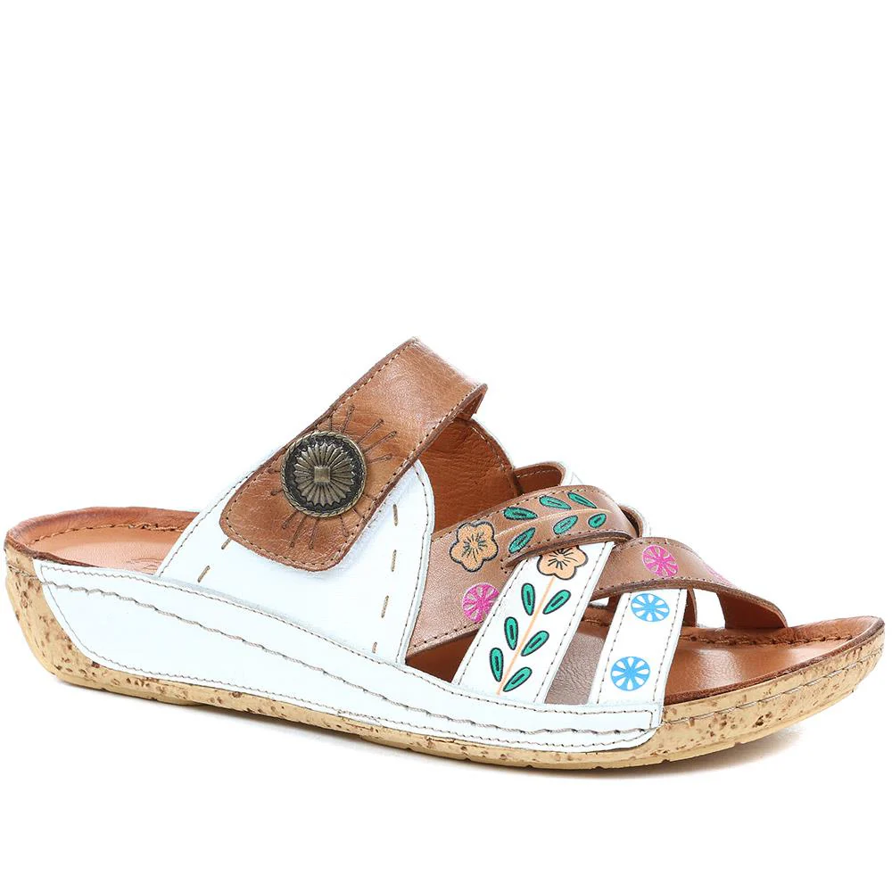 Leather Mule Sandals - KARY37015 / 323 771 - Image 2