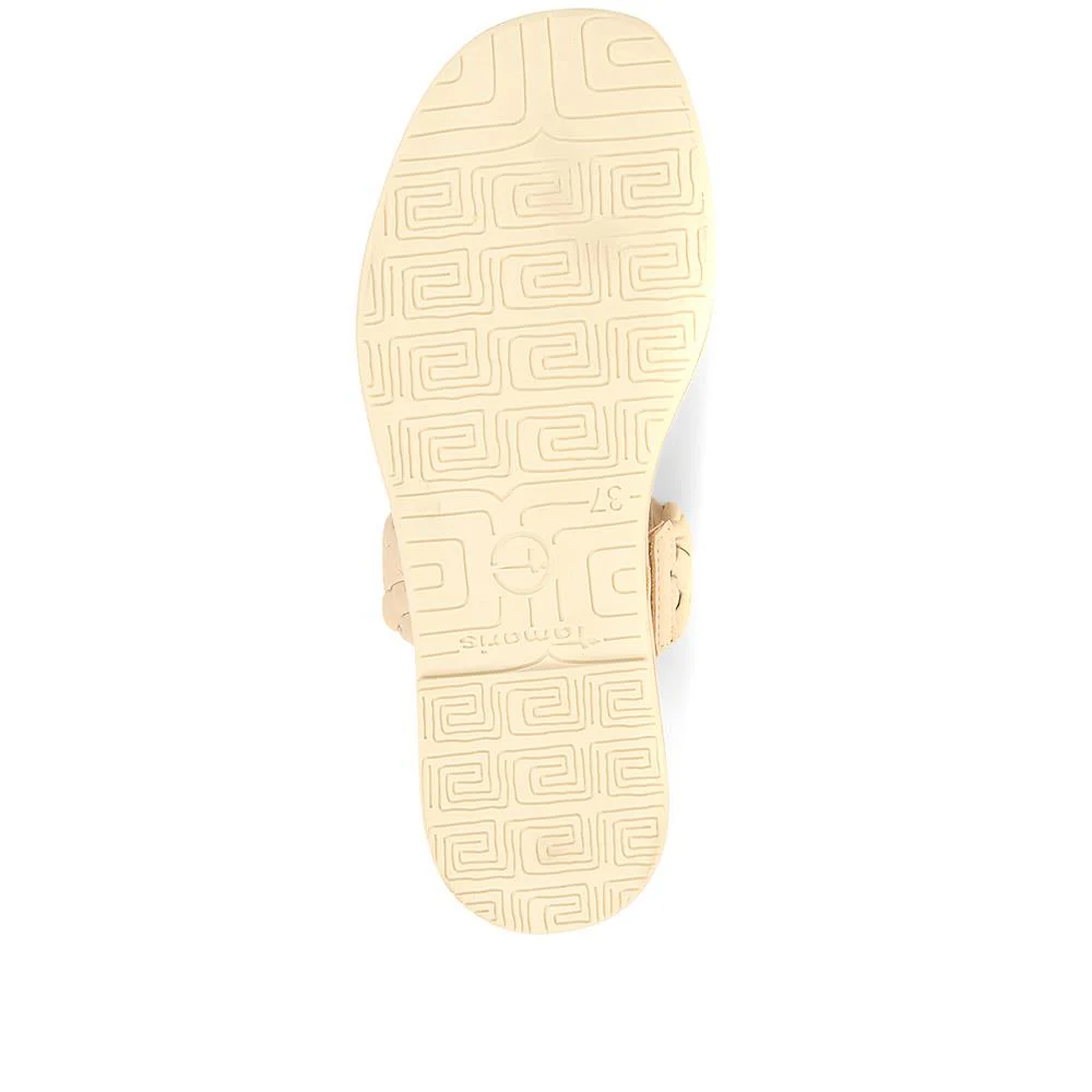 Leather Mule Sandals - TAM35505 / 321 483 - Ivory - Image 5