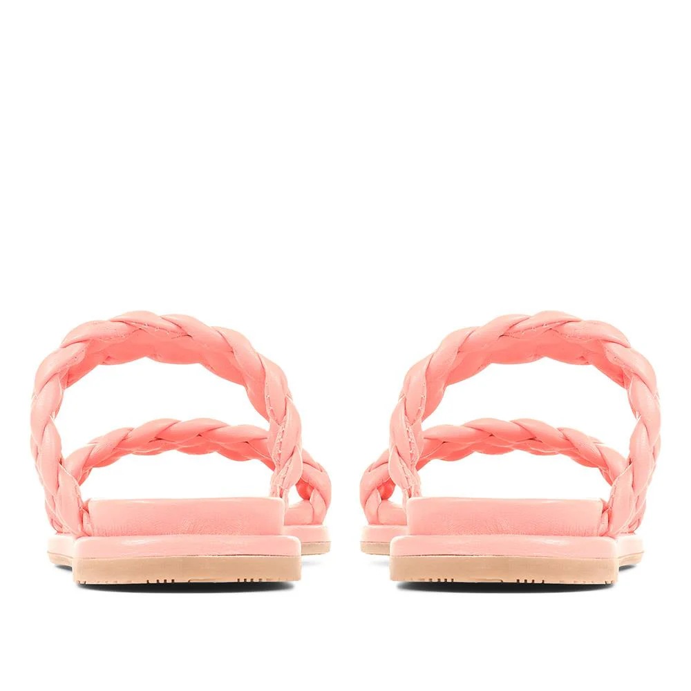 Leather Mule Sandals - TAM35505 / 321 483 - Pink - Image 3