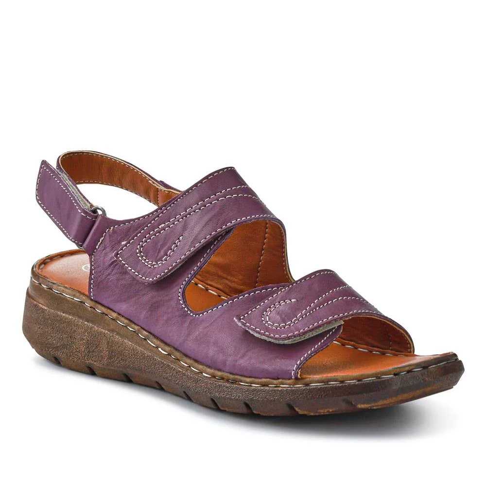 Leather Multi-Touch-Fasten Sandals - LUCK41006 / 327 426 - Image 2