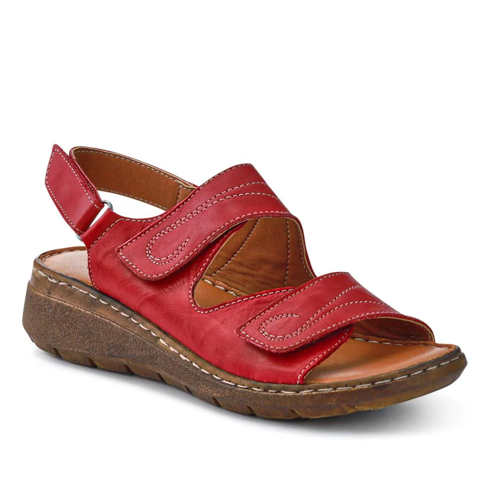 Leather Multi-Touch-Fasten Sandals - LUCK41006 / 327 426 - Image 4