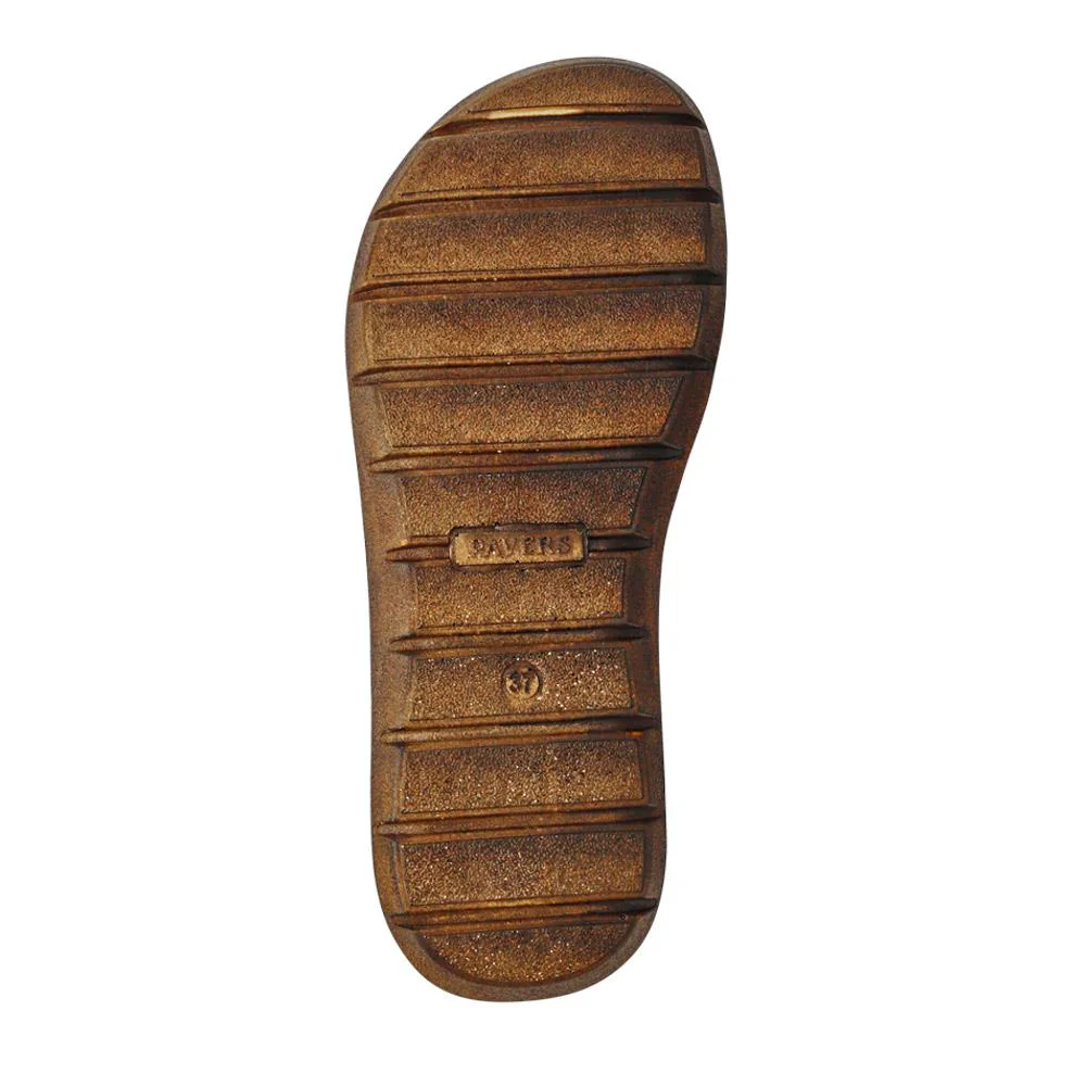 Leather Multi-Touch-Fasten Sandals - LUCK41006 / 327 426 - Khaki - Image 6