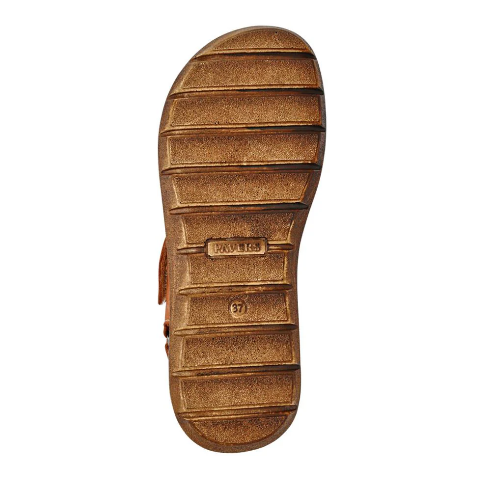Leather Multi-Touch-Fasten Sandals - LUCK41006 / 327 426 - Tan - Image 6