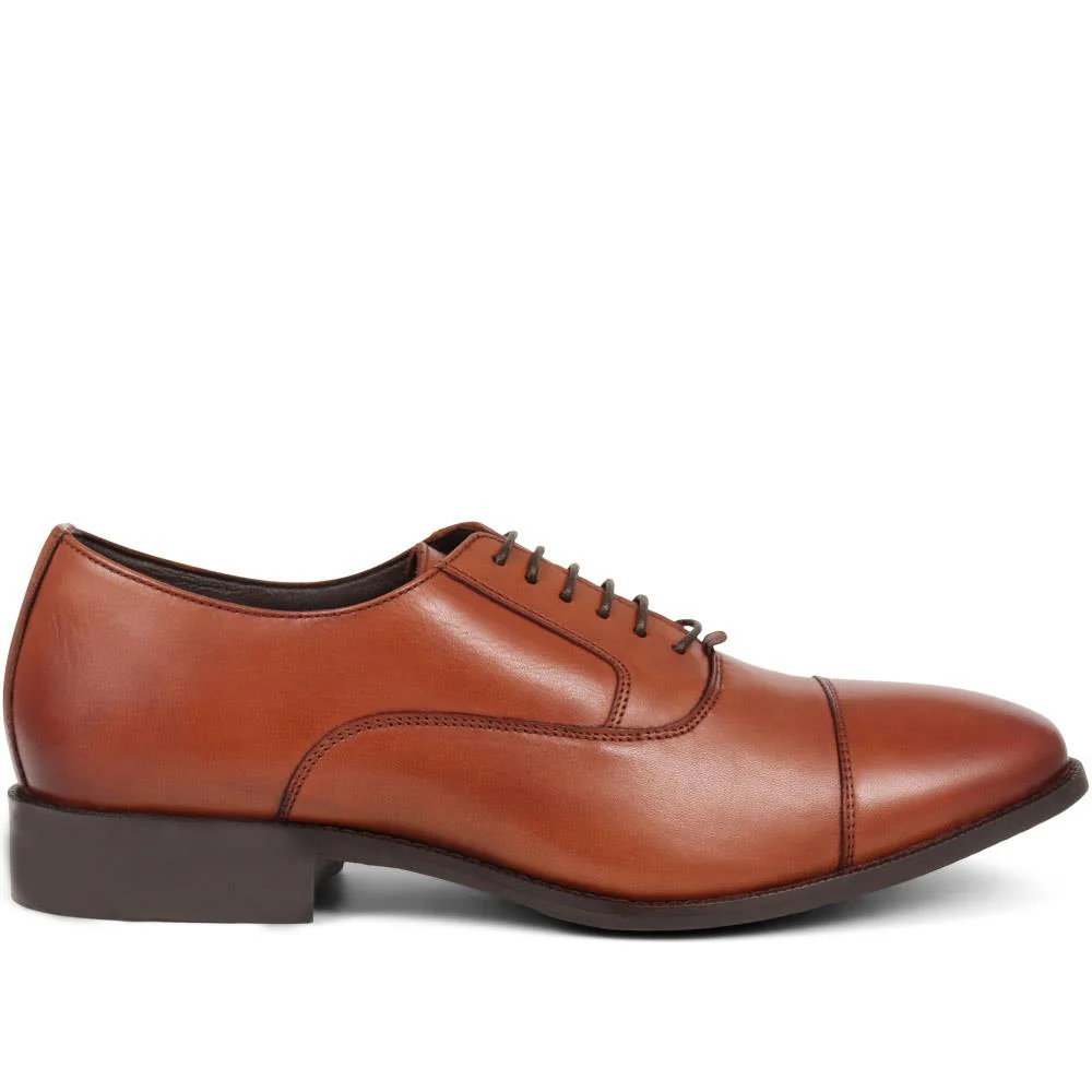 Leather Oxford Shoes - PERFO36005 / 323 206 - Cognac - Image 2